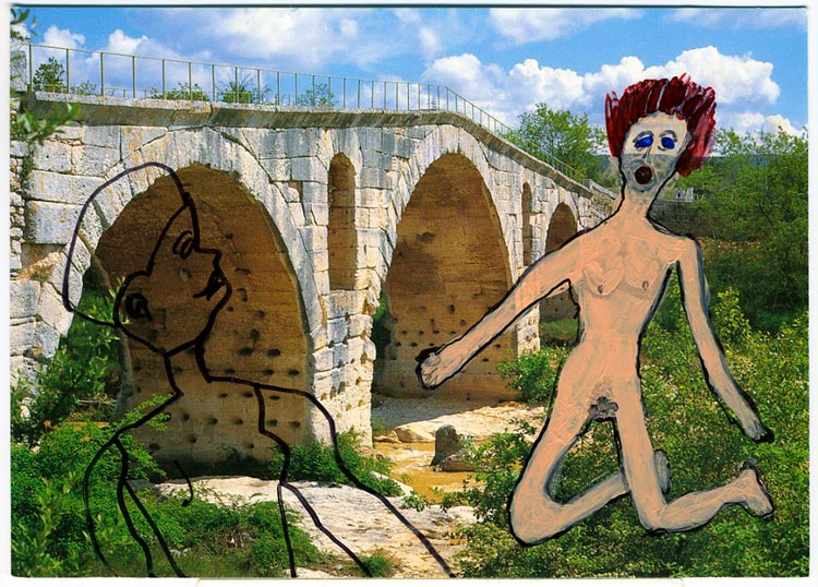 Le pont Julien, Vaucluse, France