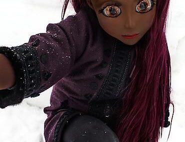 Purple Hair / Purple Coat / Snow, 2014, from the series Kigurumi, Dollers and How We See