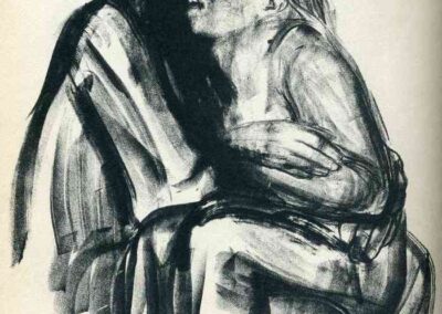 Death with a girl in his lap, 1934